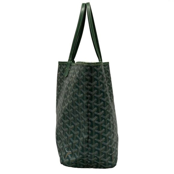 Goyard Tote Bag Saint Louis PM Green Leather - Picture 4 of 15